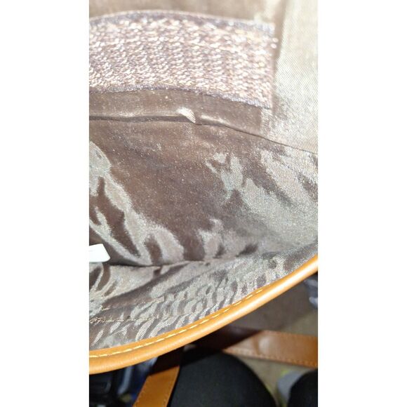 A Women's Leather Patchwork Shoulder Bag Purse Satchel Cowgirl Countrycore 3pc - Picture 12 of 15